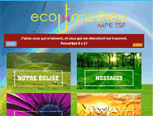 Tablet Screenshot of ecoutonslaparolededieu972.com